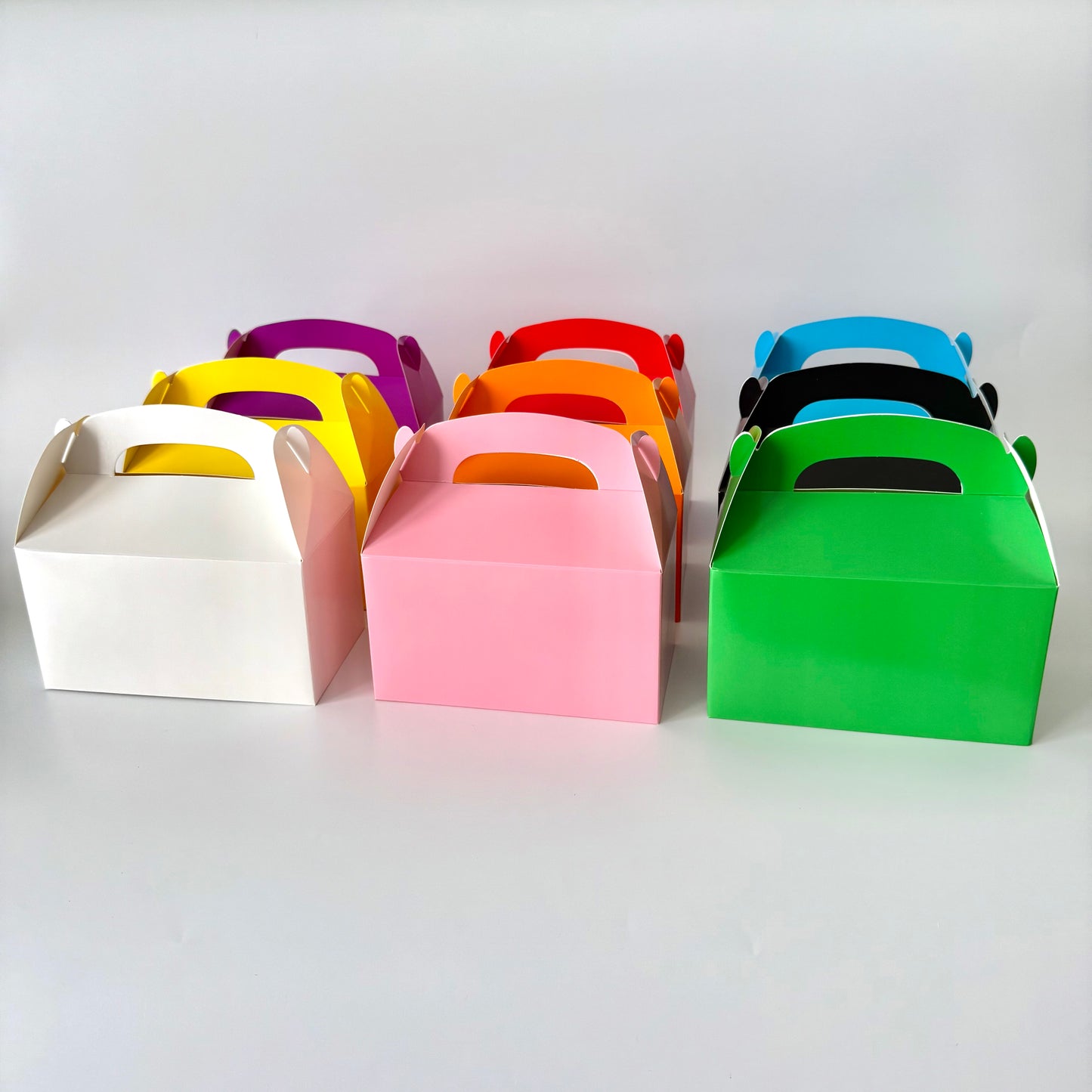 Colorful Party Lunch Box (Pack of 12 - Single Color)