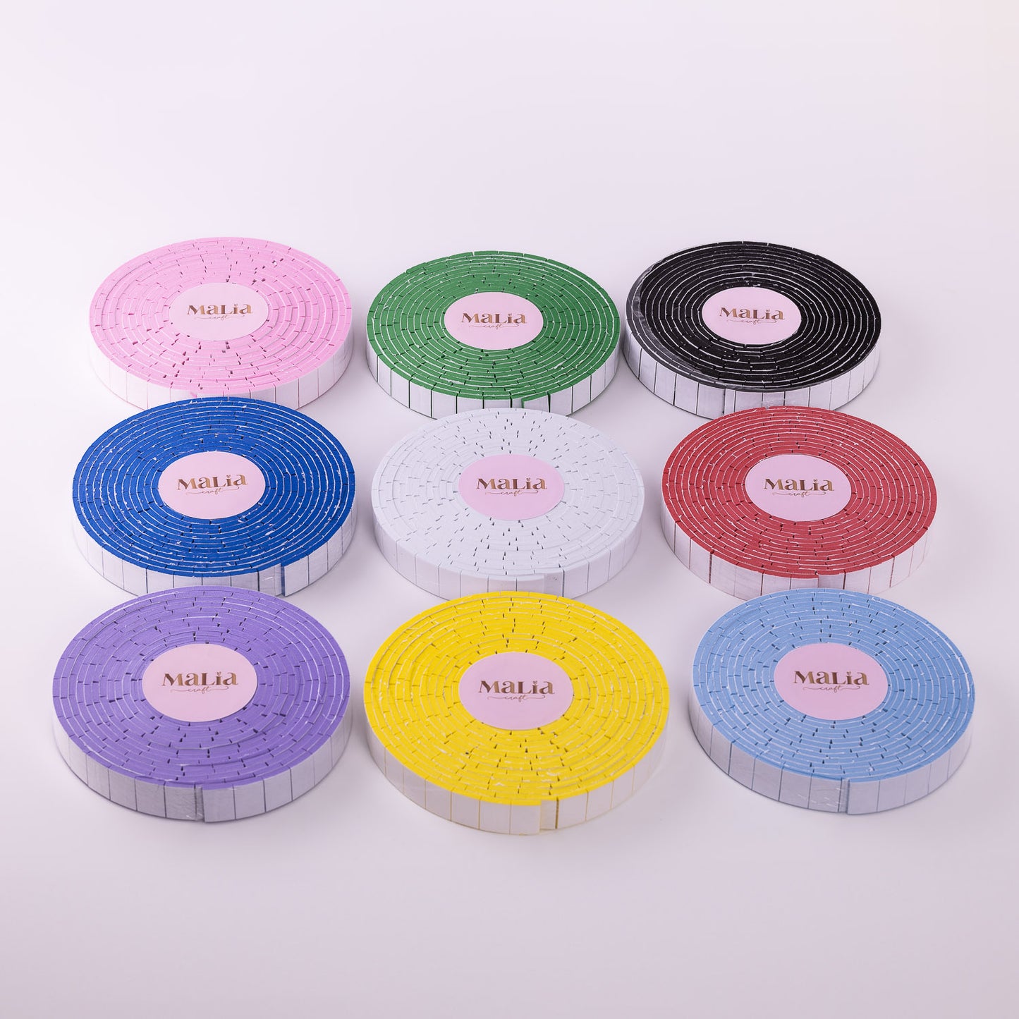 Colored Rolls of Double-Sided Foam Adhesive EVA