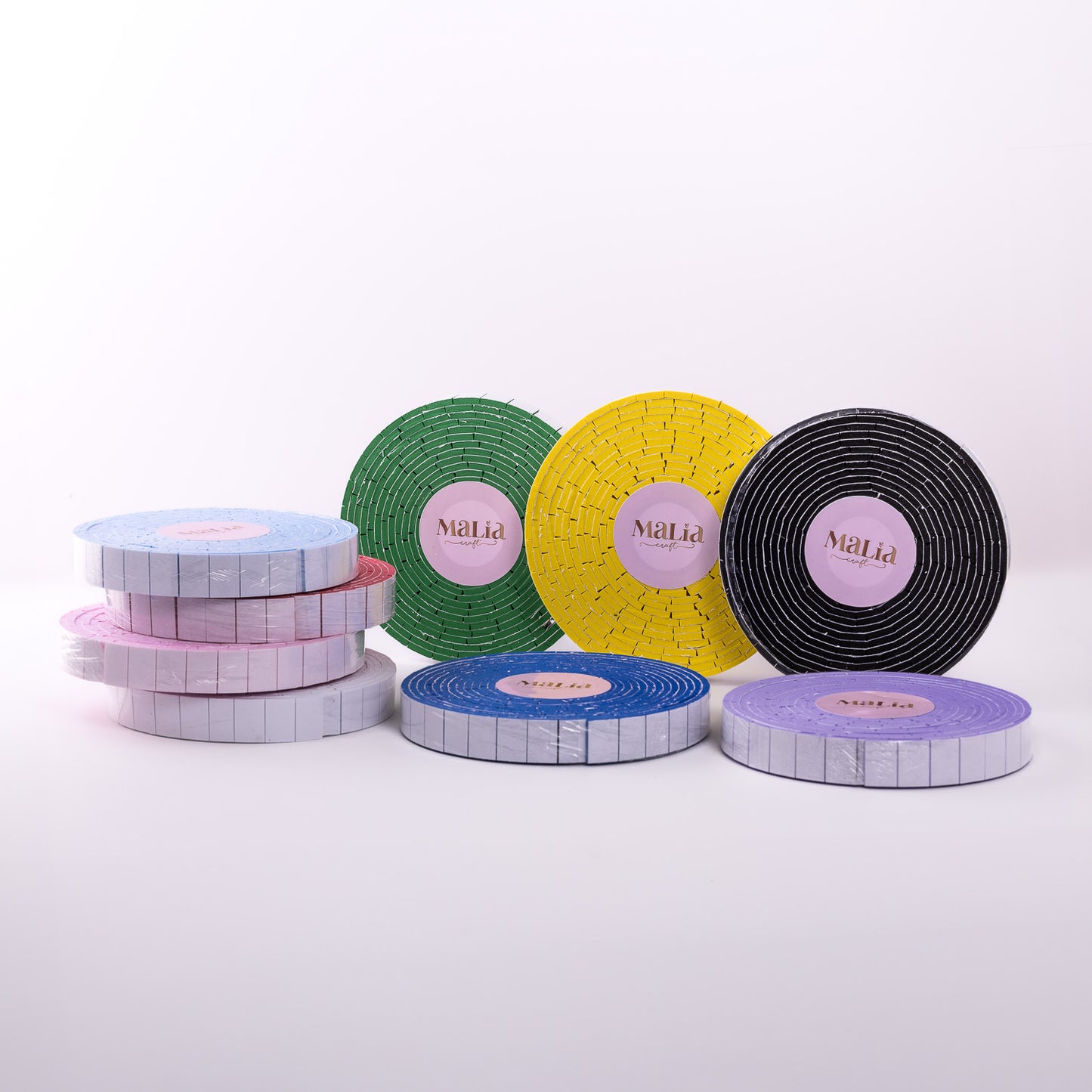 Colored Rolls of Double-Sided Foam Adhesive EVA